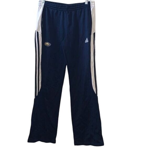Adidas Navy & White ClimaWarm Track Pants M - Picture 1 of 13